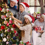 Fabric-Covered Ball Christmas Ornaments Decorations, 8cm