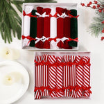 8 PCS/Pack 8.2 Inch Velvet Fabric Christmas Candy Ornaments Set Plush Candy Hanging Tree Decor