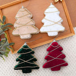Velvet Rhinestone Foam Christmas Tree Ornament DIY Personalized Christmas Decoration