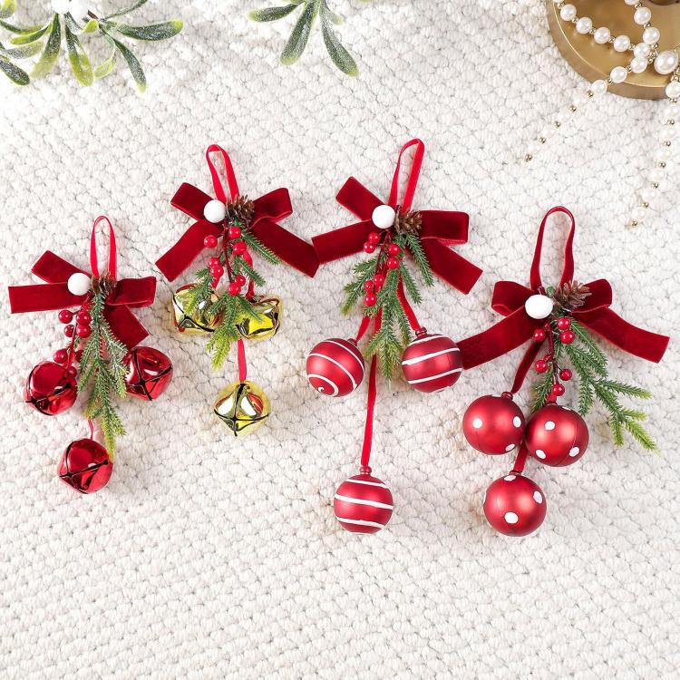 Bow Christmas Tree Ornaments Christmas Door Hangings