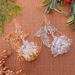 Acrylic Hand-Painted Rose Clear PC Christmas Tree Ornament DIY Christmas Decoration