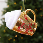 Cream Cup-Shaped Christmas Ornaments DIY Christmas Tree Decorations Festive Decor Props