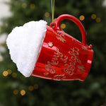 Cream Cup-Shaped Christmas Ornaments DIY Christmas Tree Decorations Festive Decor Props