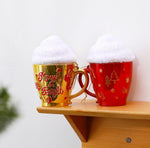 Cream Cup-Shaped Christmas Ornaments DIY Christmas Tree Decorations Festive Decor Props