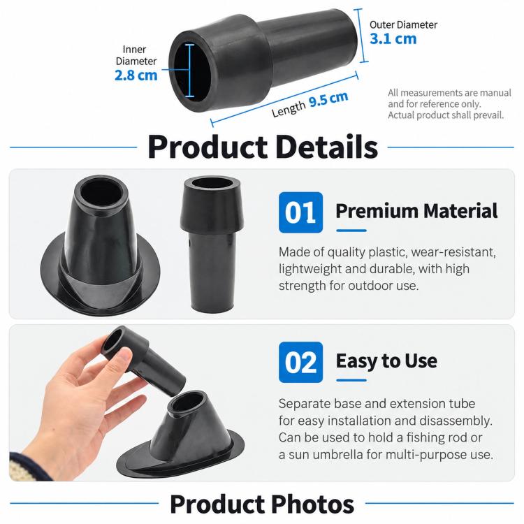 Inflatable Boat Fishing Rod Holder Sunshade Mount, RB-E07