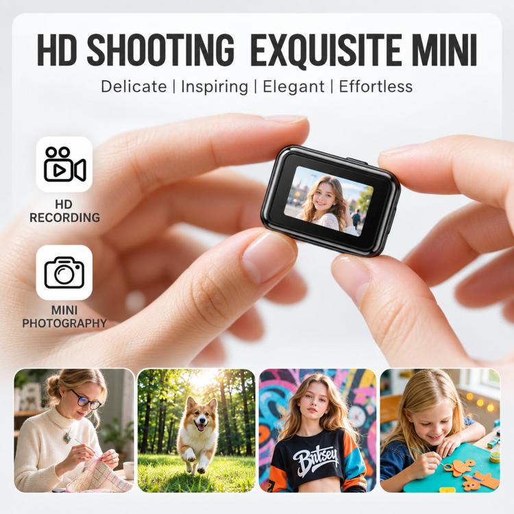 Mini Wearable Camera Necklace 1080P Small Body Camera Digital Recorder Pendant