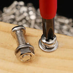 Hex Head Bolts 304 Stainless Steel Hex Bolt Nut Washer Combination Assortment Kit, 240 PCS/Box, 480 PCS/Box, 520 PCS/Box