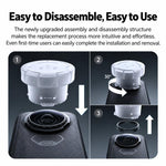 For Insta360 X6 Replacement Double Lens Kit Optical Glass Lens Repair Set with Disassembly Tool