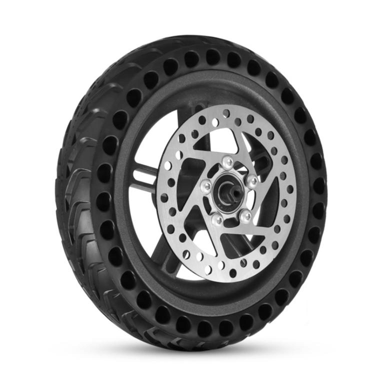 For Xiaomi M365 External Honeycomb Solid Tire Rear Drive Wheel Hub With 110mm Brake Disc, External Honeycomb Solid Tire With 110mm Brake Disc