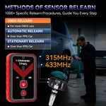 KONNWEI Tire Pressure Monitoring System Connector Supports Bluetooth Version 5.2, TK100+ Sensor