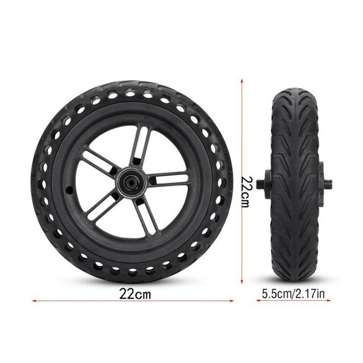 For Xiaomi M365 Pro External Honeycomb Solid Tire Drive Wheel Rear Hub With 120mm Brake Disc