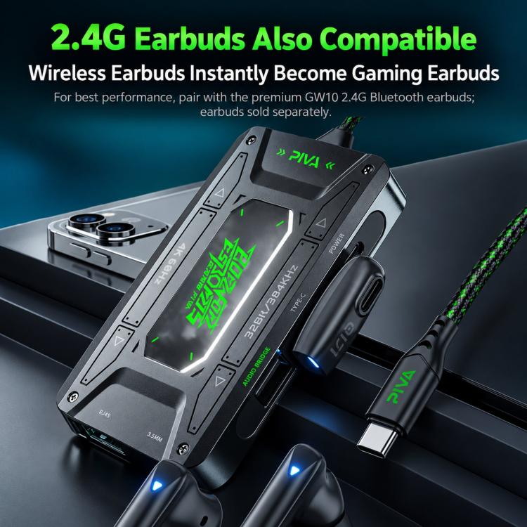 7-in-1 USB-C/Type-C Gaming Hub with 4K 60Hz Video Capture,100W PD, Gigabit Ethernet & DAC Audio Dock, PIVA DS7, PIVA DS7 Pro
