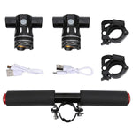 For Xiaomi M365 / M365 Pro / M365 Pro 2  Add-on Handlebar  With Two Front Lights & Two Side Lights, With Side Lights