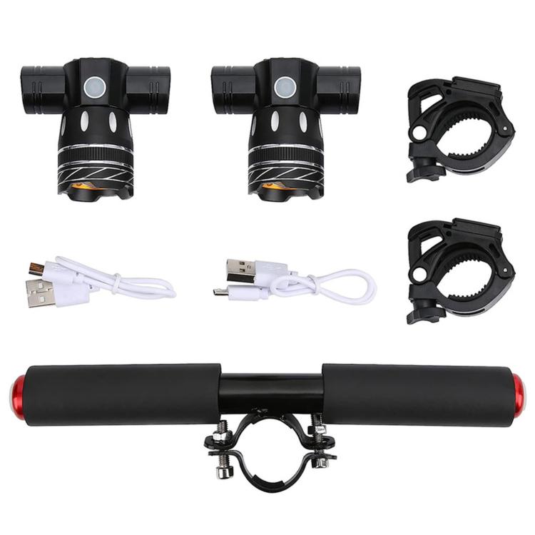 For Xiaomi M365 / M365 Pro / M365 Pro 2  Add-on Handlebar  With Two Front Lights & Two Side Lights, With Side Lights