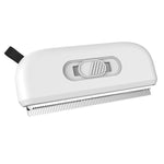 Ultra-Slim Dual-Setting Retractable Double-Toothed Pet De-Shedding Comb