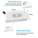 Ultra-Slim Dual-Setting Retractable Double-Toothed Pet De-Shedding Comb
