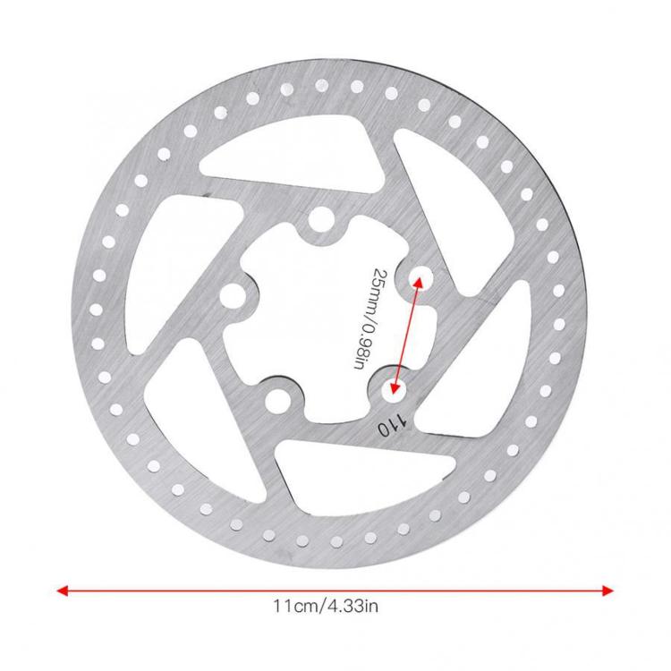 2 In 1 Brake Kit For Xiaomi M365 Disc Brake Caliper + 110mm 5-Hole Brake Rotor, 2 In 1 For Xiaomi M365