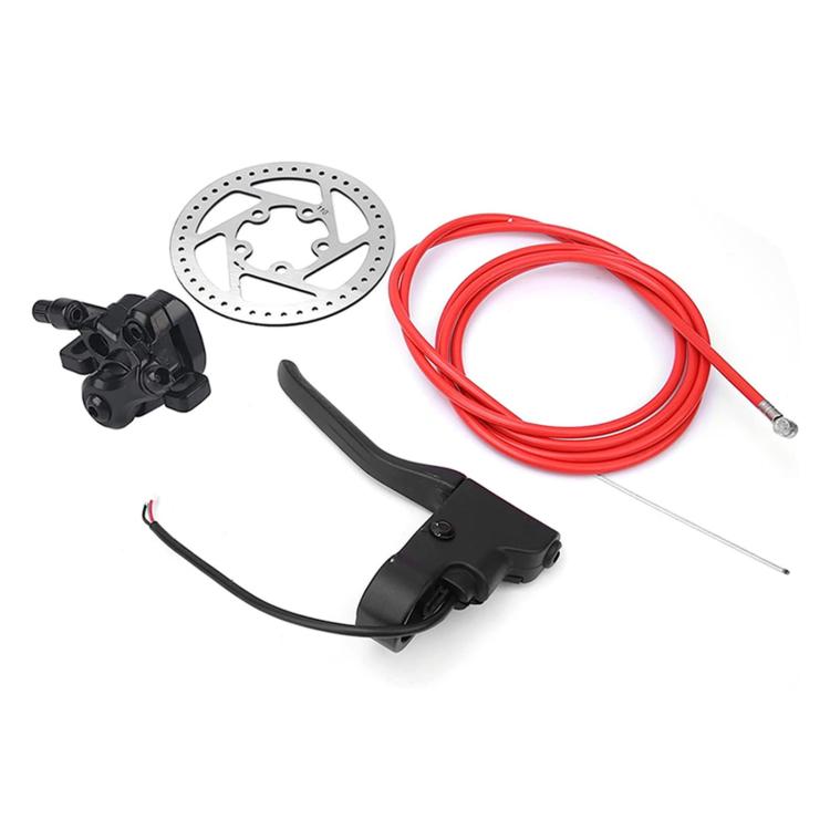 4-Piece Set For Xiaomi M365 Brake Combo Kit, Disc Brake Caliper + 110mm 5-Hole Brake Rotor + Brake Cable + Hand Brake, 4-Piece Set For Xiaomi M365