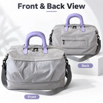 Expandable Travel Duffle Bag Lightweight Waterproof Oxford Weekender Bag with Dry Wet Separated Pocket
