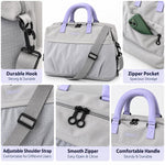 Expandable Travel Duffle Bag Lightweight Waterproof Oxford Weekender Bag with Dry Wet Separated Pocket
