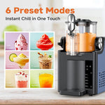 Slushy Machine for Home Electric Frozen Drink & Margarita Maker with Self-Cleaning, Vertical EU Plug, Horizontal EU Plug