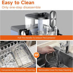 Slushy Machine for Home Electric Frozen Drink & Margarita Maker with Self-Cleaning, Vertical EU Plug, Horizontal EU Plug