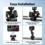 BRDRC For Quick-Release Cycling Mount For Insta360 Ace / Ace Pro 2 / X6 / X5 / X4 Air