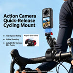 BRDRC For Quick-Release Cycling Mount For Insta360 Ace / Ace Pro 2 / X6 / X5 / X4 Air