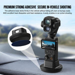 For DJI Osmo Pocket 3 / 4P BRDRC Rotatable Adhesive Car Mount