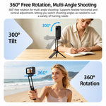 Flymile Rotating Magnetic Quick-Release Carabiner Tripod, For Insta360 Ace / Ace Pro 2 / X6 / X5 / X4 Air