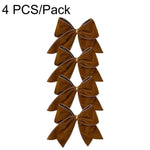 4 PCS/Pack Christmas Fabric Bow Ornaments For Christmas Tree & Wreath Decoration