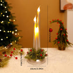 Christmas LED Electronic Candle Decorations Tabletop Ornaments
