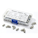 45 PCS/Box Metric Grease Nipple Assortment Kit with Straight 45-degree & 90-degree Angles