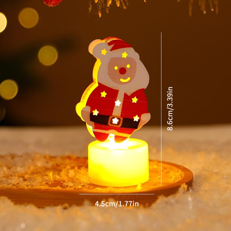 Christmas Led Electronic Candle Lights Holiday Tabletop Decorations