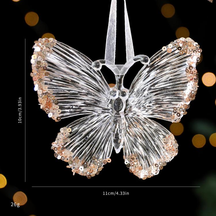 Christmas Transparent Sequin Hanging Ornaments Holiday Decorations, Sunflower Garland, Snowflakes, A Five-Petal Garland, Reindeer Wreath, Bow, Pumpkin Car, Three-Dimensional Butterfly, Reindeer Turning Its Head, Dragonfly, Alphabet Board, Ballet Dancer...
