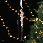 Christmas Transparent Sequin Hanging Ornaments Holiday Decorations, Sunflower Garland, Snowflakes, A Five-Petal Garland, Reindeer Wreath, Bow, Pumpkin Car, Three-Dimensional Butterfly, Reindeer Turning Its Head, Dragonfly, Alphabet Board, Ballet Dancer...