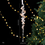 Christmas Transparent Sequin Hanging Ornaments Holiday Decorations, Sunflower Garland, Snowflakes, A Five-Petal Garland, Reindeer Wreath, Bow, Pumpkin Car, Three-Dimensional Butterfly, Reindeer Turning Its Head, Dragonfly, Alphabet Board, Ballet Dancer...