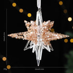 Christmas Transparent Sequin Hanging Ornaments Holiday Decorations, Sunflower Garland, Snowflakes, A Five-Petal Garland, Reindeer Wreath, Bow, Pumpkin Car, Three-Dimensional Butterfly, Reindeer Turning Its Head, Dragonfly, Alphabet Board, Ballet Dancer...