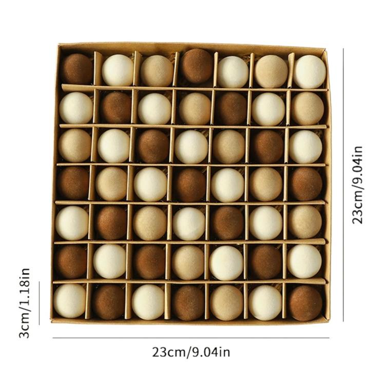 Flocked Christmas Tree Ball Decorations Christmas Hanging Ornaments, 49 PCS/Pack 3cm Coffee Green, 49 PCS/Pack 3cm Coffee, 12 PCS 6cm + 32 PCS 3cm Coffee Green, 12 PCS 6cm + 32 PCS 3cm Coffee, 12 PCS/Pack 6cm Coffee Green, 12 PCS/Pack 6cm Coffee       ...