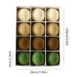 Flocked Christmas Tree Ball Decorations Christmas Hanging Ornaments, 49 PCS/Pack 3cm Coffee Green, 49 PCS/Pack 3cm Coffee, 12 PCS 6cm + 32 PCS 3cm Coffee Green, 12 PCS 6cm + 32 PCS 3cm Coffee, 12 PCS/Pack 6cm Coffee Green, 12 PCS/Pack 6cm Coffee       ...