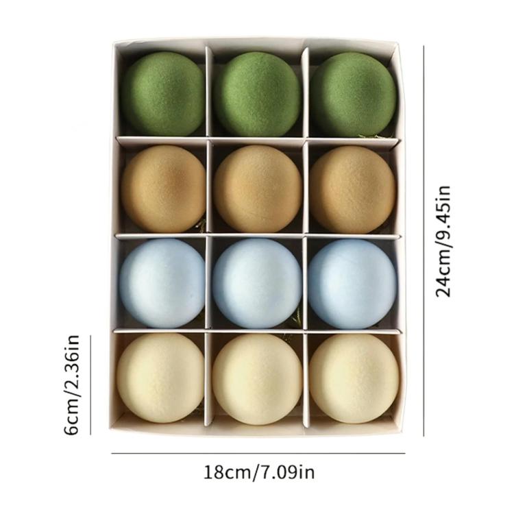 Flocked Christmas Tree Ball Decorations Christmas Hanging Ornaments, 49 PCS/Pack 3cm Coffee Green, 49 PCS/Pack 3cm Coffee, 12 PCS 6cm + 32 PCS 3cm Coffee Green, 12 PCS 6cm + 32 PCS 3cm Coffee, 12 PCS/Pack 6cm Coffee Green, 12 PCS/Pack 6cm Coffee       ...