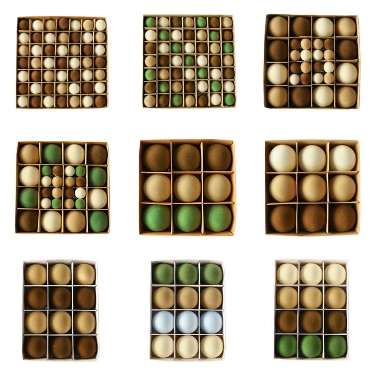 Flocked Christmas Tree Ball Decorations Christmas Hanging Ornaments, 49 PCS/Pack 3cm Coffee Green, 49 PCS/Pack 3cm Coffee, 12 PCS 6cm + 32 PCS 3cm Coffee Green, 12 PCS 6cm + 32 PCS 3cm Coffee, 12 PCS/Pack 6cm Coffee Green, 12 PCS/Pack 6cm Coffee       ...