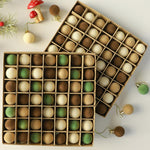 Flocked Christmas Tree Ball Decorations Christmas Hanging Ornaments, 49 PCS/Pack 3cm Coffee Green, 49 PCS/Pack 3cm Coffee, 12 PCS 6cm + 32 PCS 3cm Coffee Green, 12 PCS 6cm + 32 PCS 3cm Coffee, 12 PCS/Pack 6cm Coffee Green, 12 PCS/Pack 6cm Coffee       ...