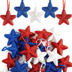 For US Independence Day Five-Pointed Star Decorations Five-Pointed Star Hanging Ornaments, 24 in 1, 36 in 1