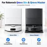Replacement For Roborock Qrevo Slim & Qrevo Master Robot Vacuum, 24 In 1 Kit, Main Brush, Side Brush, Filter, Dust Bag, Mop Pad