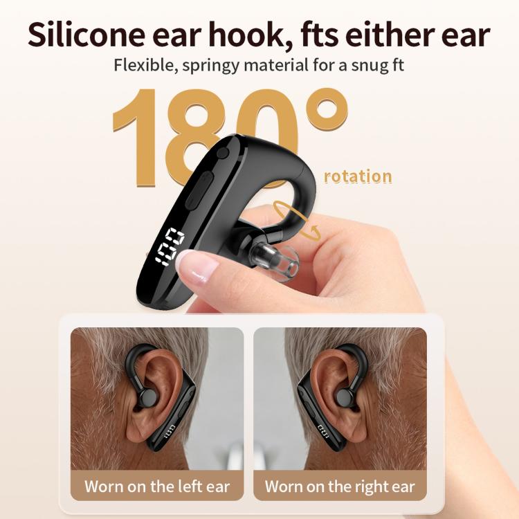 M015SA Ear-Hung Digital Display Hearing Aid Bluetooth Earphones Sound Amplifier For The Elderly