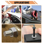 304 Stainless Steel Flat Washers Set M2-M12 Metric Sealing Gaskets Assortment Kit, 580 PCS/Box