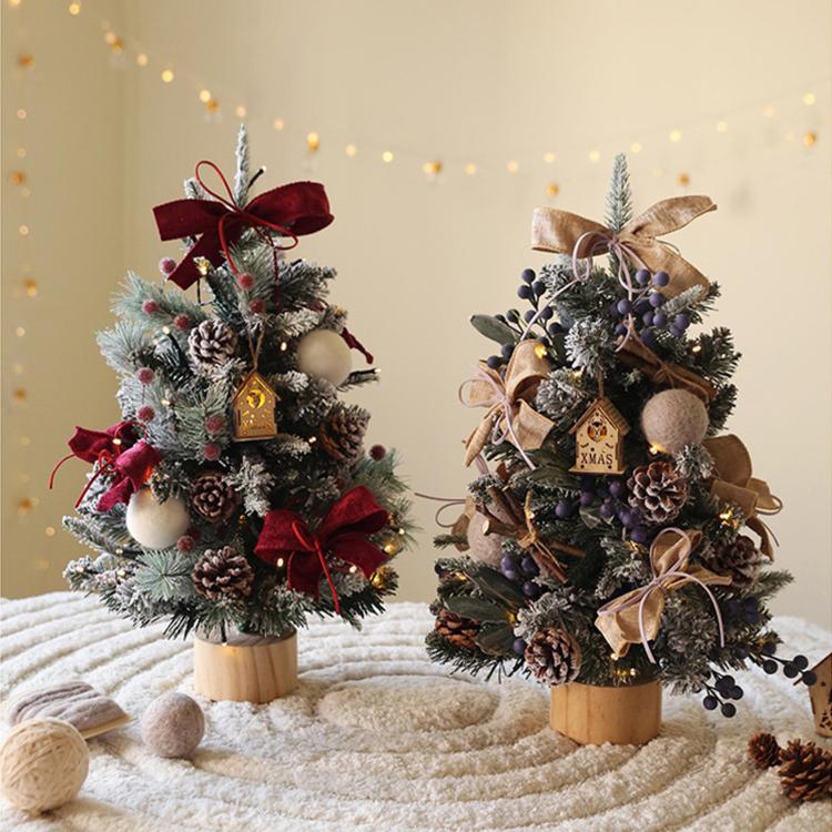 Small Lighted Desktop Christmas Tree Christmas Decoration Ornament, 45cm Coffee Cotton, 60cm Coffee Cotton, 90cm Coffee Cotton, 45cm Snowy Baby, 60cm Snowy Baby, 45cm White Snow, 60cm White Snow, 45cm Red House, 60cm Red House, 90cm Red House          ...