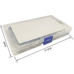 304 Stainless Steel Flat Washers Set M2-M12 Metric Sealing Gaskets Assortment Kit, 1240 PCS/Box
