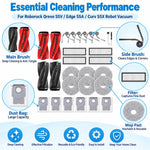 Replacement For Roborock Qrevo S5V / Edge S5A / Curv S5X Robot Vacuum, 26 In 1 Kit, 1 Pair Roller Brush, Filter, Side Brush, Dust Bag, Mop Pad